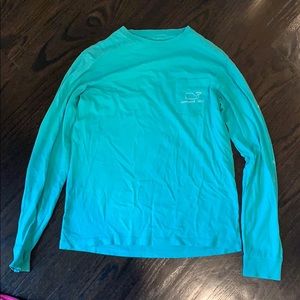 teal vineyard vines graphic long sleeve